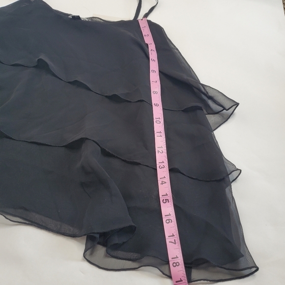 Guess Size Medium Layered Cami Tank Top Black New - Picture 5 of 6